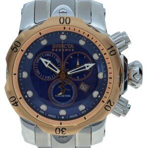 Boy's 46mm Invicta Venom Reserve Blue TT 1000M Chronograph Watch! Ref: 10808!